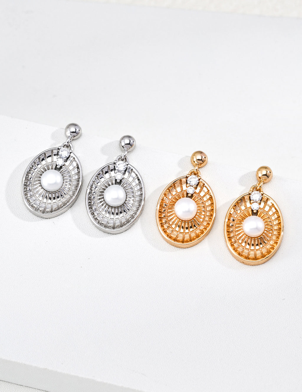 Pearl Stud Earrings image 4