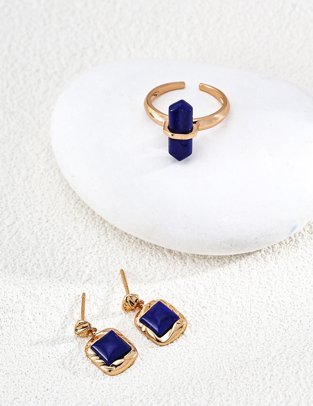 Lapis Lazuli Stud Earrings image 3