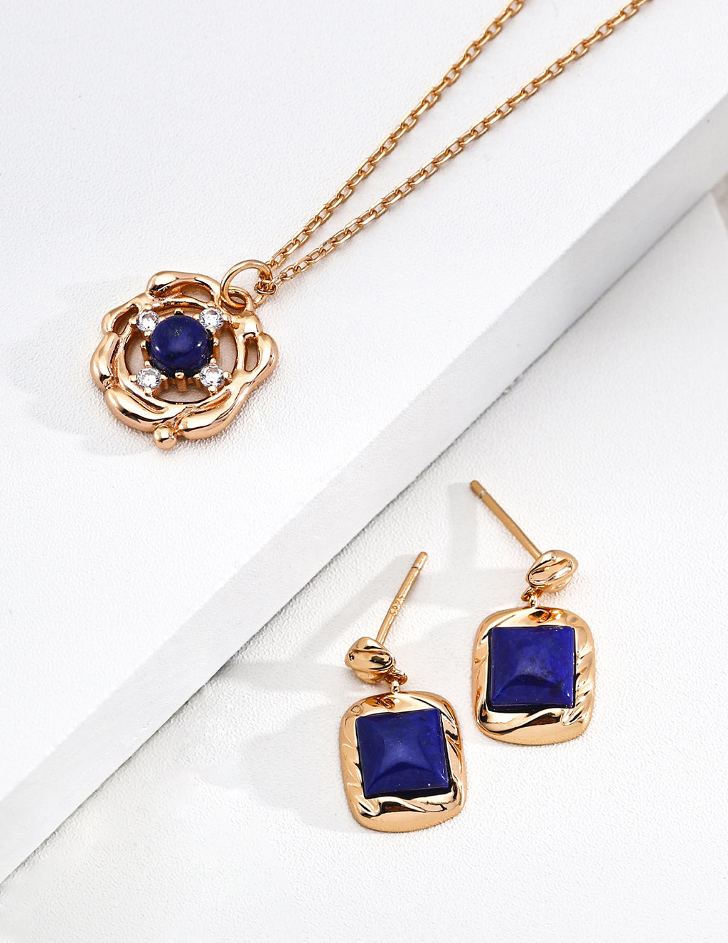 Lapis Lazuli Stud Earrings image 4