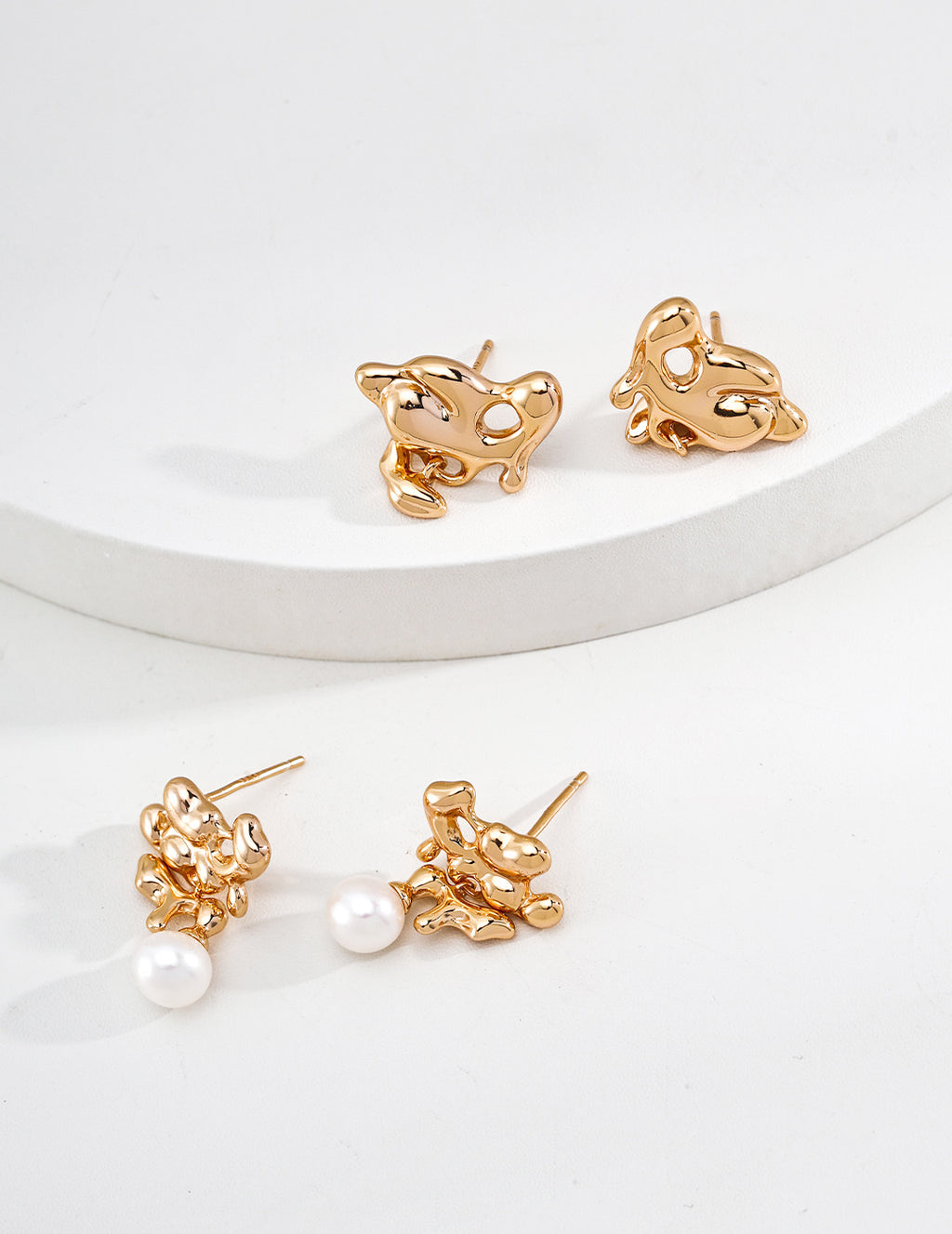 Liquid Flow Stud Earrings image 3