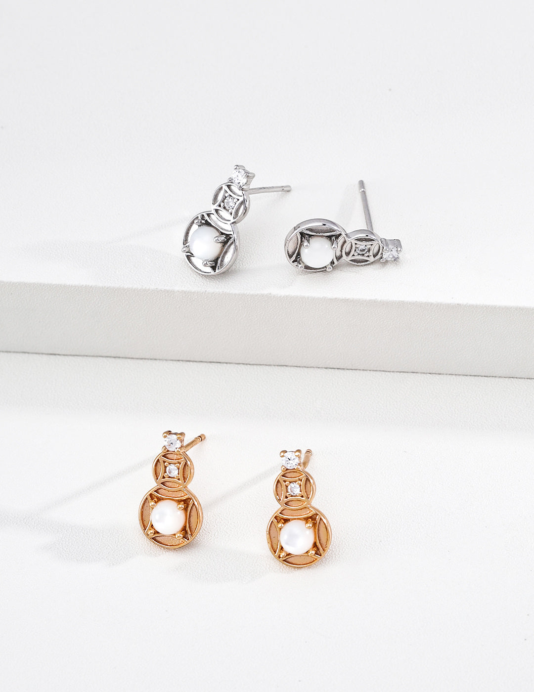 Mother of Pearl Stud Earrings image 4