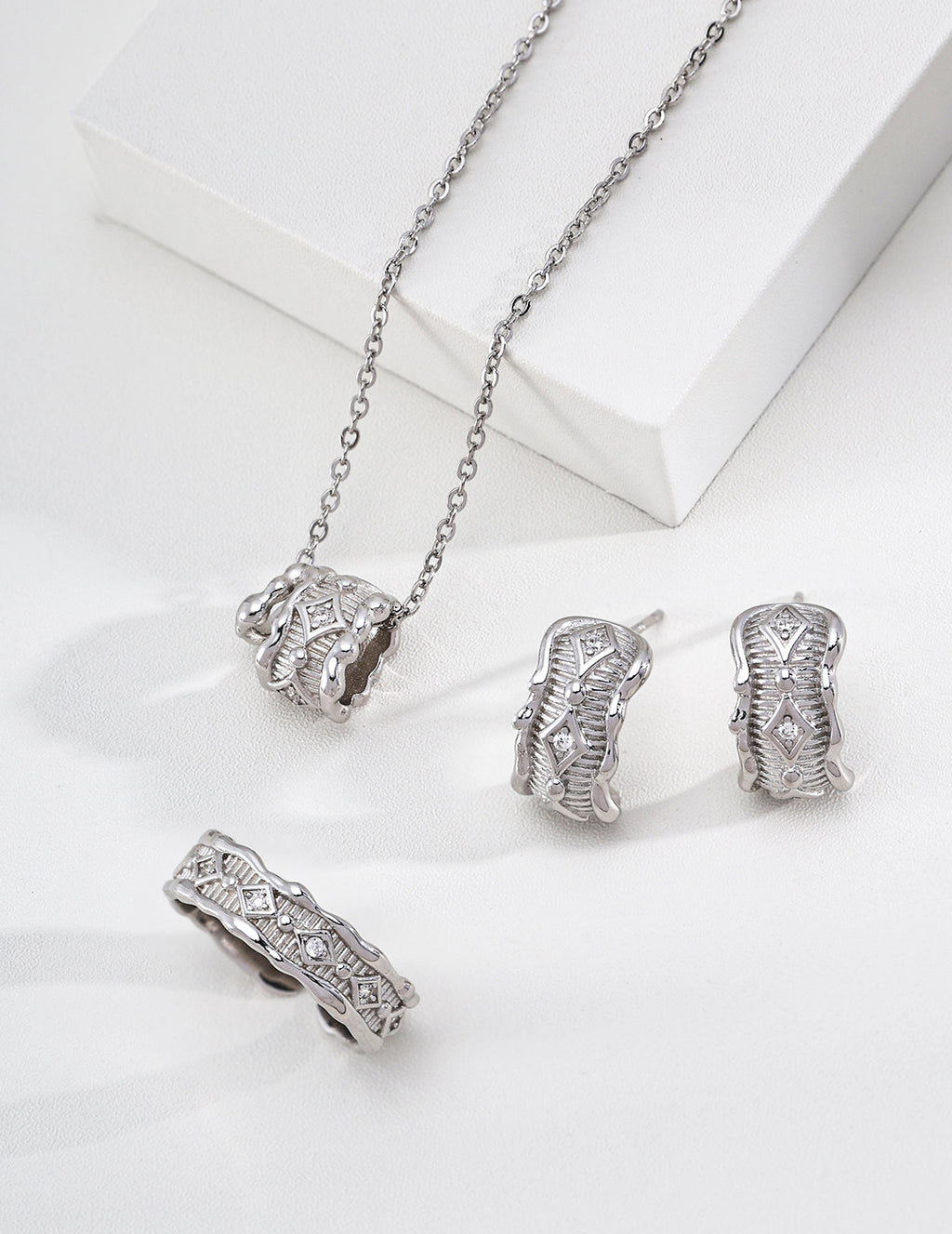 Celeste Zirconia Hoop Earrings image 3