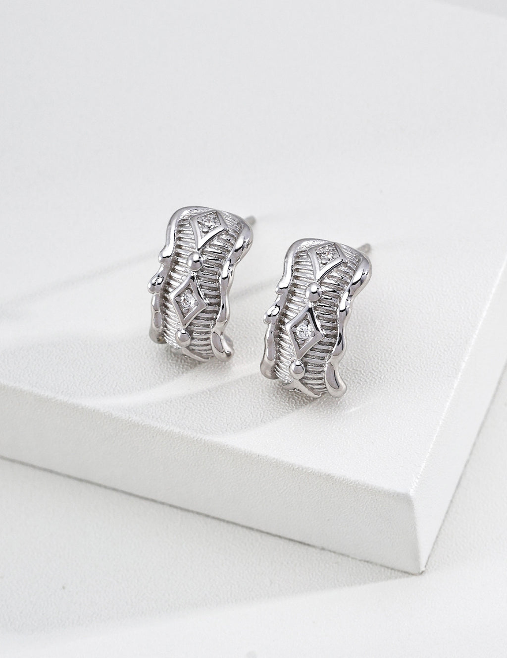 Celeste Zirconia Hoop Earrings image 2
