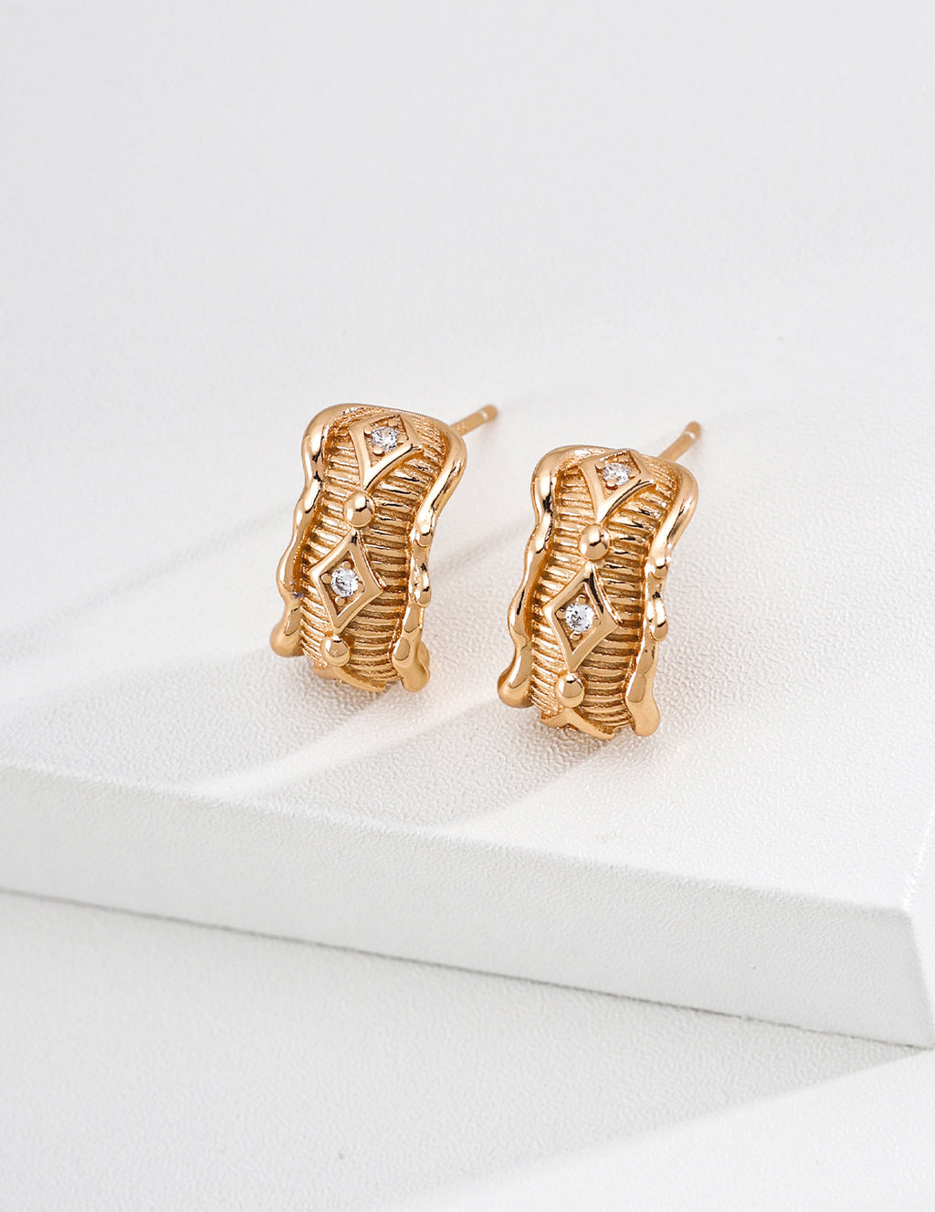 Celeste Zirconia Hoop Earrings image 1