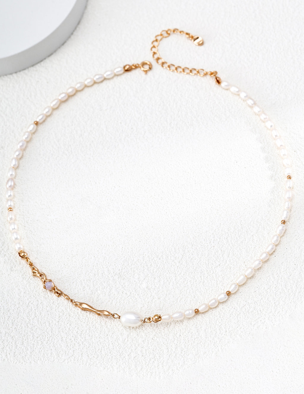 Liquid Flow Pearl Necklace image 1