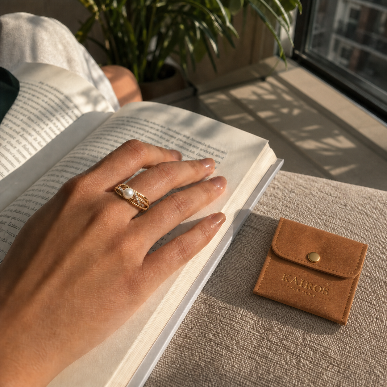 Celestial Star Pearl Light Ring customer photo